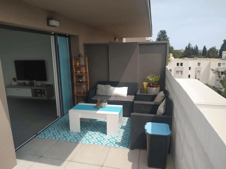 Magnifique Rooftop Duplex Climatise Familial, Aux Arceaux 몽펠리에 외부 사진